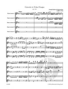 6 Konzerte für 5 Flöten op. 15 Heft 2 von Joseph Bodin de Boismortier im Alle Noten Shop kaufen