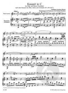Konzert für Flöte und Klavier (Cembalo) von Wolfgang Amadeus Mozart im Alle Noten Shop kaufen