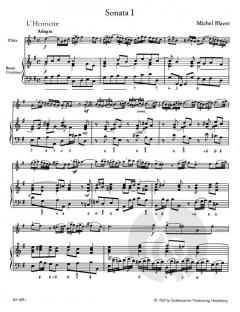 3 Sonaten op. 2 Heft 1 von Michel Blavet 