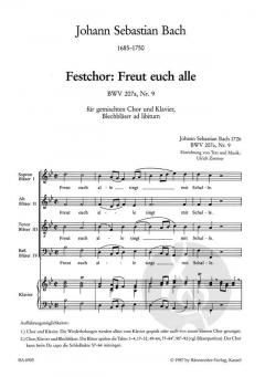 Freut euch alle BWV 207a/9 (J.S. Bach) 