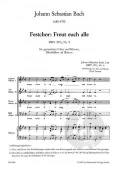 Freut euch alle BWV 207a/9 (J.S. Bach) 