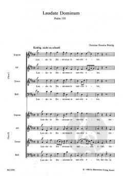 Laudate Dominum (Psalm 150) (Christian Theodor Weinlig) 