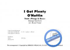 I Got Plenty O'Nuttin (George Gershwin) 