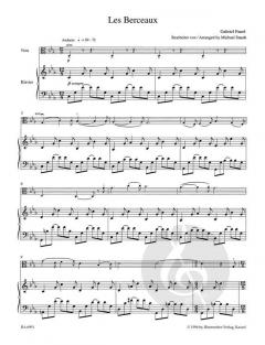 4 Mélodies von Gabriel Fauré 