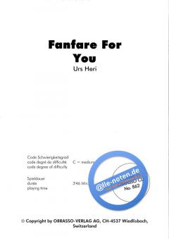 Fanfare For You von Urs Heri 