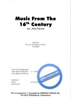 Music From The 16th Century 