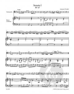 Sämtliche Sonaten für Violoncello und Basso continuo RV 39-47 von Antonio Vivaldi im Alle Noten Shop kaufen