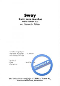 Sway Quien Sera (Mambo) (Pablo Ruiz) 