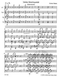 Viertes Streichquartett 'Assonanzen' von Günter Bialas im Alle Noten Shop kaufen