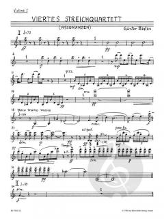 Viertes Streichquartett 'Assonanzen' von Günter Bialas im Alle Noten Shop kaufen (Stimmensatz)