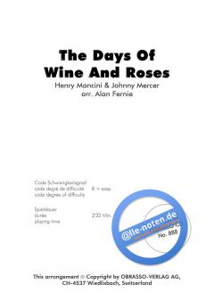 The Days Of Wine And Roses (Henry Mancini) 