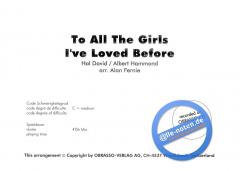 To All The Girls I've Loved Before 