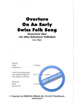 Overture On An Early Swiss Folk Song (Urs Heri) 