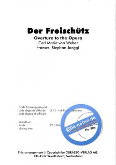 Ouvertüre zur Oper Der Freischütz (Carl Maria von Weber) 