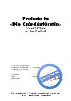 Prelude To Die Csardasfürstin (Emmerich Kalman) 