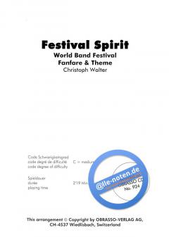 Festival Spirit World Band Festival, Fanfare & Theme (Christoph Walter) 
