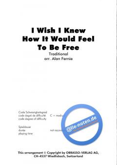 I Wish I Knew How It Would Feel To Be Free 