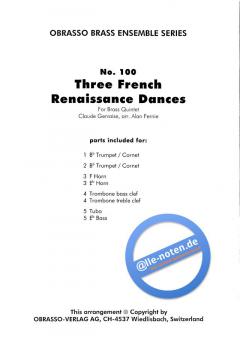 Three French Renaissance Dances 
