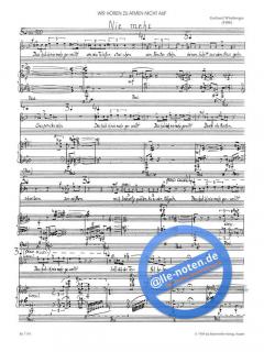 Wir hören zu atmen nicht auf von Gerhard Wimberger 