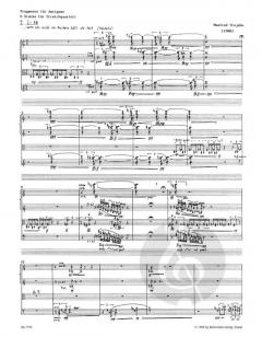 Fragmente für Antigone von Manfred Trojahn 