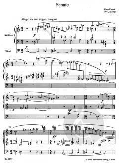 Sonate für Orgel op. 92/1 von Ernst Krenek im Alle Noten Shop kaufen