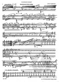 Nocturne en trois modes von Lothar Voigtländer 
