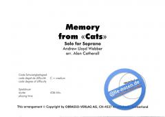 Memory From Cats (Andrew Lloyd Webber) 