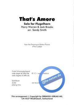 That's Amore (Harry Warren) 