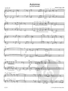 Automne et Aubade pour deux clarinettes von Manfred Trojahn 