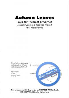 Autumn Leaves (Jacques Prevert) 