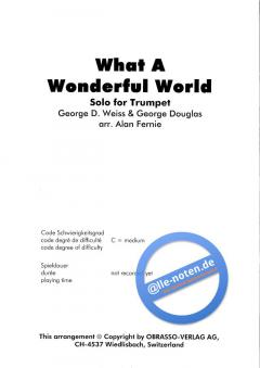 What A Wonderful World (George David Weiss) 