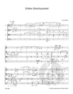 Drittes Streichquartett von Ulrich Stranz im Alle Noten Shop kaufen (Partitur)