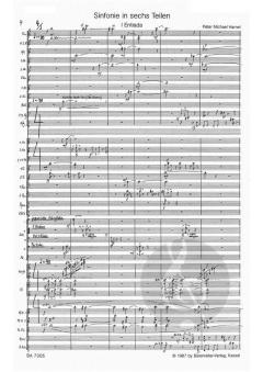 Sinfonie in sechs Teilen 'Die Lichtung' von Peter Michael Hamel für großes Orchester im Alle Noten Shop kaufen