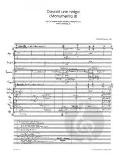 Devant une neige von Matthias Pintscher 