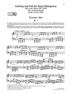 Aufstieg und Fall der Stadt Mahagonny von Kurt Weill 