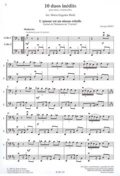 10 Duos Inedits pour Deux Violoncelles Vol. 1 von Maria Eugénia Maffi im Alle Noten Shop kaufen