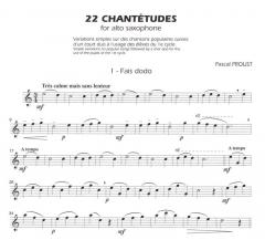 22 Chantetudes for Saxophone von Pascal Proust 