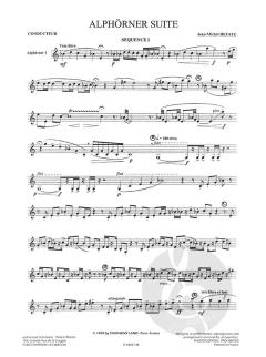 Alphorner suite 1, 2, 3 et 4 Cors des Alpes von Jean-Michel Defaye für Alphorn