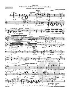 Madrigal für Instrumente und Chor (Rudolf Kelterborn) 