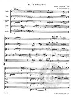 Satz für Bläserquintett (Günter Bialas) 