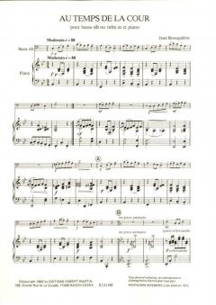 Au temps de la cour, ut ou sib von Jean Brouquières 