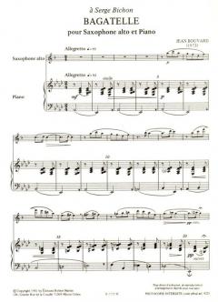 Bagatelle, alto von J. Bouvard 