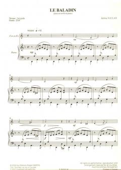 Baladin le von Jérôme Naulais für Horn und Klavier