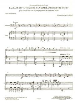 Ballade de l'Ymagète à la samblance nostre dame von Claude-Henry Joubert 