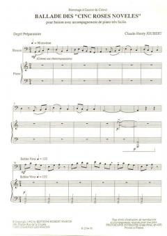 Ballade des Cinc roses noveles (Claude-Henry Joubert) 