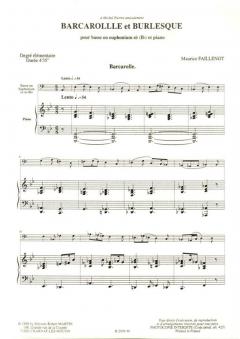 Barcarolle et Burlesque von Maurice Faillenot 