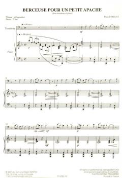 Berceuse pour un petit apache von Pascal Proust für Horn und Klavier
