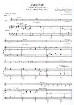 Cendrillon (extraits de la bande originale du film de Walt Disney) von Al Hoffman für Horn und Klavier - EDR-PROU04326