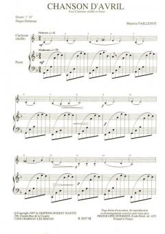 Chanson d'avril von Maurice Faillenot 