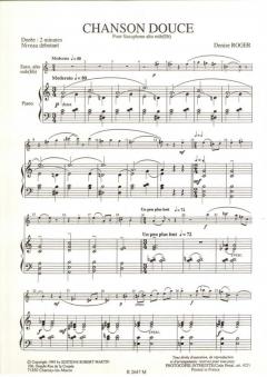 Chanson douce, alto von Denise Roger 